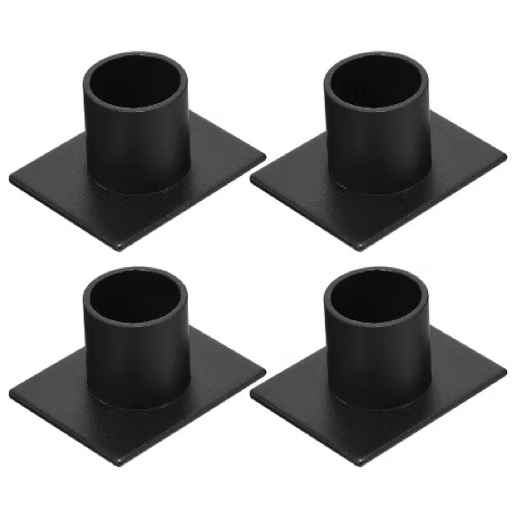 Party taper candleholders, iron black square, candlestick ￼ - Picture 2 of 4